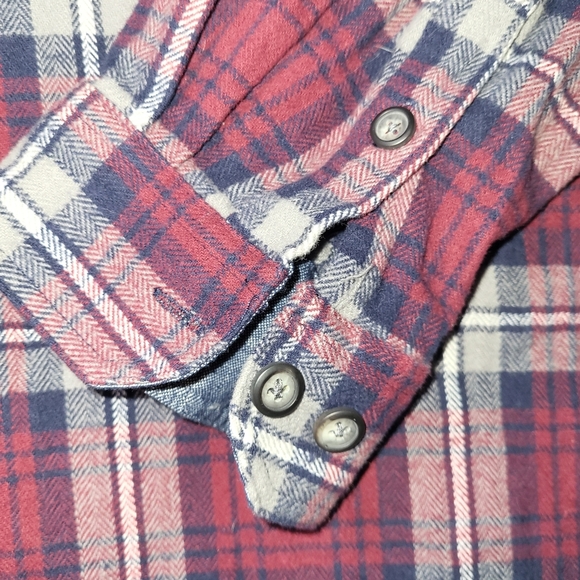 Anchorage Expedition Men's Flannel Shirt Size XXL Blue Red Heavy Warm - Picture 5 of 7